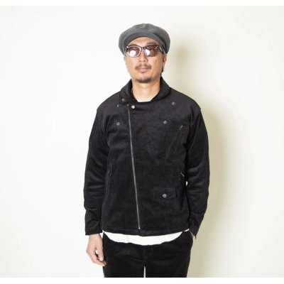 画像4:  (TURN ME ON / ターンミーオン) ストレッチコーデュロイ ダブルライダースJKT(BLACK)  (MENS)M/Lサイズ