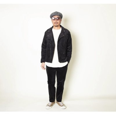 画像3:  (TURN ME ON / ターンミーオン) ストレッチコーデュロイ ダブルライダースJKT(BLACK)  (MENS)M/Lサイズ