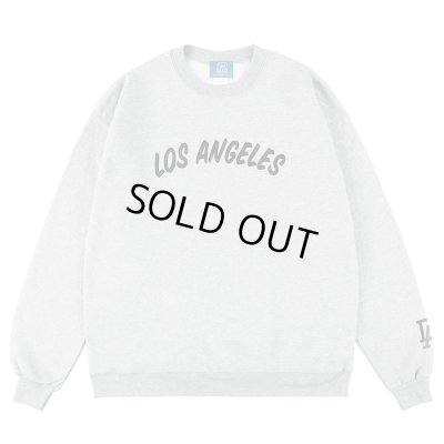 画像1: （CALIFOLKS/カリフォークス）CALIFOLKS Crew Neck Sweat Los Angeles (Gray)（メンズ）M/Lサイズ 