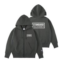  スタンダードカリフォル二ア（STANDARD CALIFORNIA) Champion for SD Exclusive Zip Hood Sweat■Charcoal■（メンズ）M/L/XLサイズ