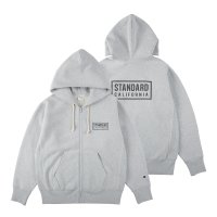  スタンダードカリフォル二ア（STANDARD CALIFORNIA) Champion for SD Exclusive Zip Hood Sweat■Gray■（メンズ）M/L/XLサイズ