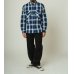 画像2: (BIG MIKE/ビッグマイク) Heavy Flannel Shirts / NVY×WHT（メンズ）M/L/XLサイズ (2)