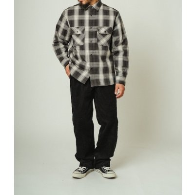 画像6: (BIG MIKE/ビッグマイク) Heavy Flannel Shirts / BLK×GRY×WHT (メンズ)M/L/XLサイズ
