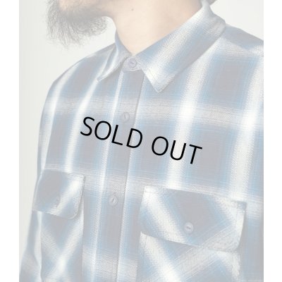 画像3: (BIG MIKE/ビッグマイク) Heavy Flannel Shirts / NVY×WHT(メンズ)M/L/XLサイズ