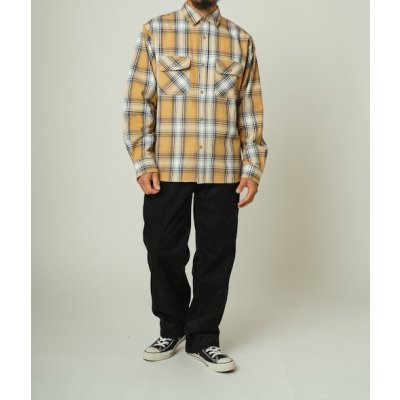 画像5: (BIG MIKE/ビッグマイク) Heavy Flannel Shirts / BGE×WHT(メンズ)M/L/XLサイズ