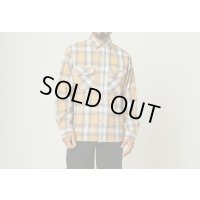 (BIG MIKE/ビッグマイク) Heavy Flannel Shirts / BGE×WHT（メンズ）M/L/XLサイズ