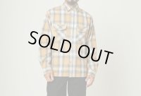 (BIG MIKE/ビッグマイク) Heavy Flannel Shirts / BGE×WHT（メンズ）M/L/XLサイズ