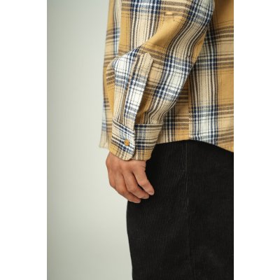 画像4: (BIG MIKE/ビッグマイク) Heavy Flannel Shirts / BGE×WHT(メンズ)M/L/XLサイズ