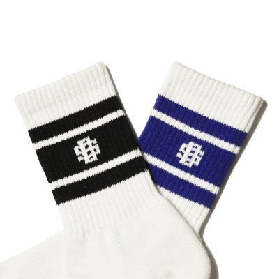 画像2: (STANDARD CALIFORNIA/スタンダードカリフォルニア) SD Sports Socks-2P (Black、Blue 2Pパック)