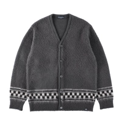 画像1: （STANDARD CALIFORNIA/スタンダードカリフォルニア）SD Checker Cardigan　Charcoal（メンズ）M/Lサイズ