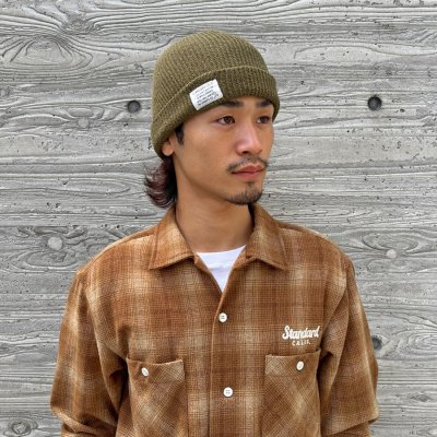 画像2: (STANDARD CALIFORNIA/スタンダードカリフォルニア) SD Cotton Watch Cap　オリーブ