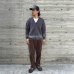 画像7: （STANDARD CALIFORNIA/スタンダードカリフォルニア）SD Checker Cardigan　Charcoal（メンズ）M/Lサイズ