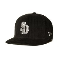 （STANDARD CALIFORNIA/スタンダードカリフォルニア）NEW ERA × SD 59Fifty Corduroy Logo Cap　ブラック