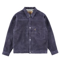 （STANDARD CALIFORNIA/スタンダードカリフォルニア）SD Leather Jacket S996　Navy（メンズ）40/42/44/46サイズ