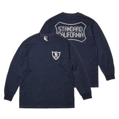 画像1: (STANDARD CALIFORNIA/スタンダードカリフォルニア) HTC × SD Logo Long Sleeve T■Navy■（メンズ）M/L/XLサイズ