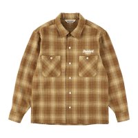 (STANDARD CALIFORNIA/スタンダードカリフォルニア) SD Wool Check Shirt  Brown（メンズ）M/Lサイズ