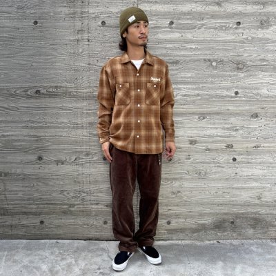 画像2: (STANDARD CALIFORNIA/スタンダードカリフォルニア) SD Wool Check Shirt  Brown（メンズ）M/Lサイズ