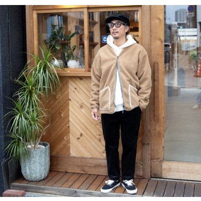 画像3: SALE20%OFF (TURN ME ON / ターンミーオン) シープボアZIPブルゾン(BEIGE) (MENS)M/Lサイズ