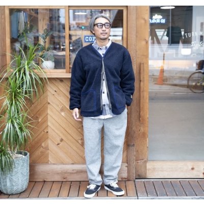 画像5:  SALE20%OFF (TURN ME ON / ターンミーオン) シープボアZIPブルゾン(NAVY)  (MENS)M/Lサイズ