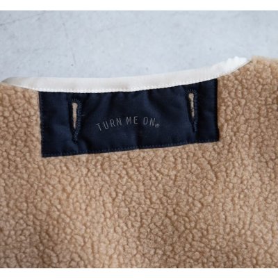 画像10: SALE20%OFF (TURN ME ON / ターンミーオン) シープボアZIPブルゾン(BEIGE) (MENS)M/Lサイズ