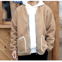  (TURN ME ON / ターンミーオン) シープボアZIPブルゾン(BEIGE) (MENS)M/Lサイズ