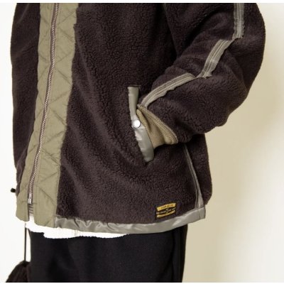 画像7:  (TURN ME ON / ターンミーオン) ボアフライトジャケット (OLIVE) (MENS)M/Lサイズ