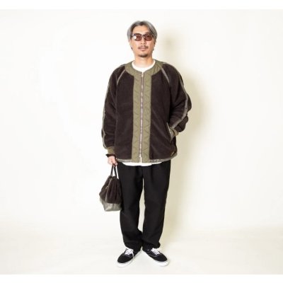 画像3:  (TURN ME ON / ターンミーオン) ボアフライトジャケット (OLIVE) (MENS)M/Lサイズ