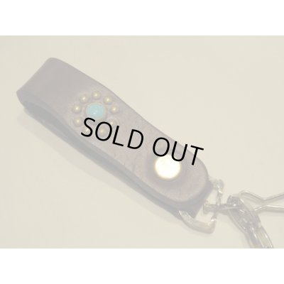 画像4: HTC（Hollywood Trading Company）HTC Wallet Chain #Flower Turquoise　ダークブラウン