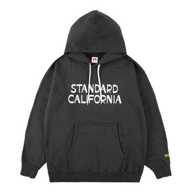 画像1:  スタンダードカリフォル二ア（STANDARD CALIFORNIA) Jeff for SD Logo Hood Sweat■Black■（メンズ）M/L/XLサイズ 