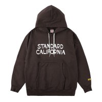  スタンダードカリフォル二ア（STANDARD CALIFORNIA) Jeff for SD Logo Hood Sweat■Brown■（メンズ）M/L/XLサイズ 