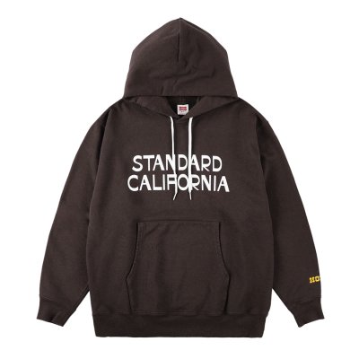 画像1:  スタンダードカリフォル二ア（STANDARD CALIFORNIA) Jeff for SD Logo Hood Sweat■Brown■（メンズ）M/L/XLサイズ 