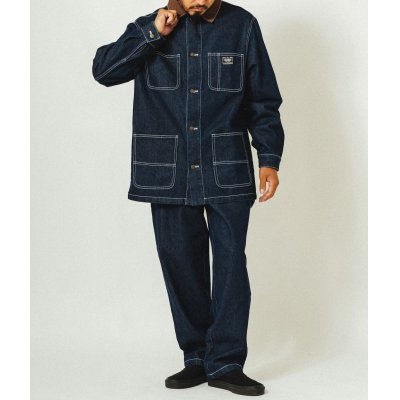 画像2: (BIG MIKE/ビッグマイク) Duck Collar Denim Coverall / D.INDIGO（メンズ）M/Lサイズ