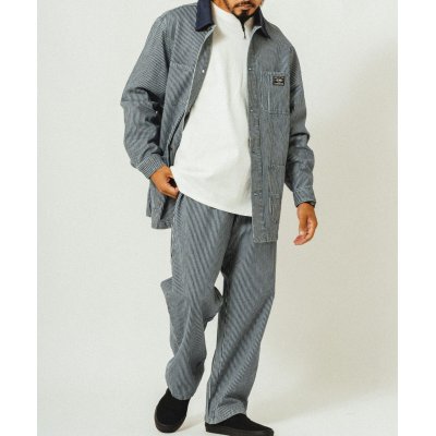 画像2: (BIG MIKE/ビッグマイク) Duck Collar Denim Coverall / HICKORY（メンズ）M/Lサイズ