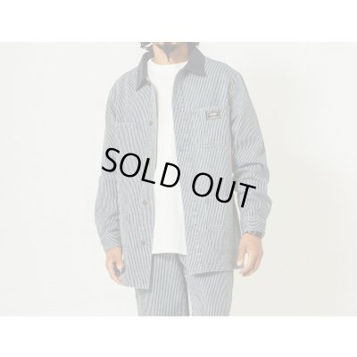 画像1: (BIG MIKE/ビッグマイク) Duck Collar Denim Coverall / HICKORY（メンズ）M/Lサイズ