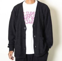  (TURN ME ON / ターンミーオン) 両面パイルカーディガン (BLACK) (MENS)M/Lサイズ