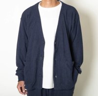  (TURN ME ON / ターンミーオン) 両面パイルカーディガン (NAVY) (MENS)M/Lサイズ