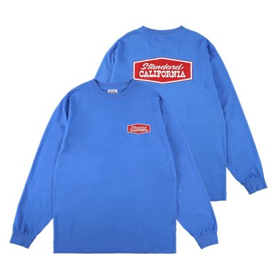 画像1: (STANDARD CALIFORNIA/スタンダードカリフォルニア) SD Heavyweight Stadium Logo Long Sleeve T■Blue■（メンズ）S/M/L/XLサイズ