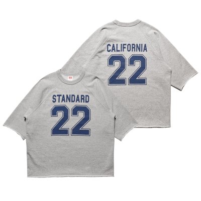 画像1:  スタンダードカリフォル二ア（STANDARD CALIFORNIA) SD 22nd Anniv. US Cotton Baseball Logo Sweat (Gray)（メンズ）M/L/XLサイズ 