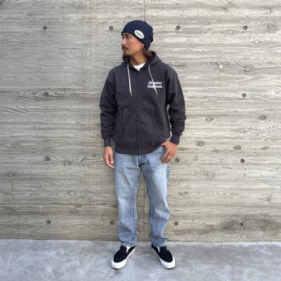 画像2:  スタンダードカリフォル二ア（STANDARD CALIFORNIA) SD US Cotton Script Logo Zip Hood Sweat■Black■（メンズ）M/L/XLサイズ 