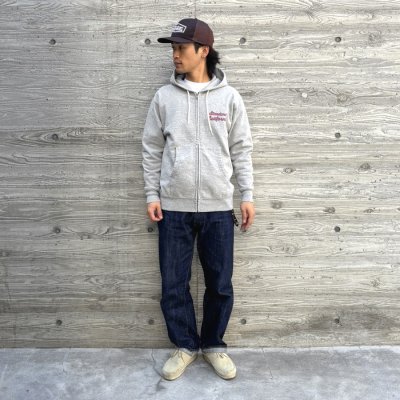 画像2:  スタンダードカリフォル二ア（STANDARD CALIFORNIA) SD US Cotton Script Logo Zip Hood Sweat■Gray■（メンズ）M/L/XLサイズ 