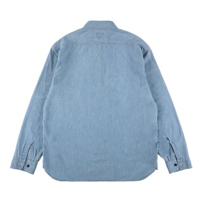 画像2:  (STANDARD CALIFORNIA/スタンダードカリフォルニア) SD Stadium Logo Patch Chambray Shirt　Indigo（メンズ）M/Lサイズ