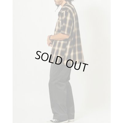 画像3: (BIG MIKE/ビッグマイク) Rayon Mix Ombre Check Shirts / BLK×BRN （メンズ）M/Lサイズ