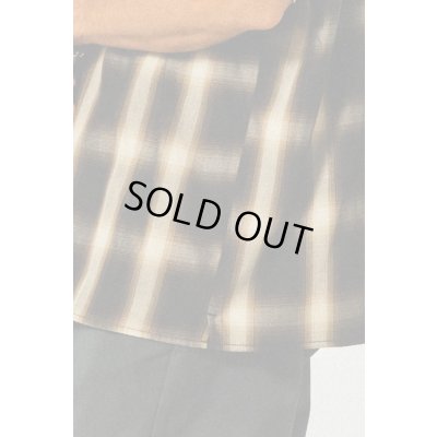 画像6: (BIG MIKE/ビッグマイク) Rayon Mix Ombre Check Shirts / BLK×BRN （メンズ）M/Lサイズ