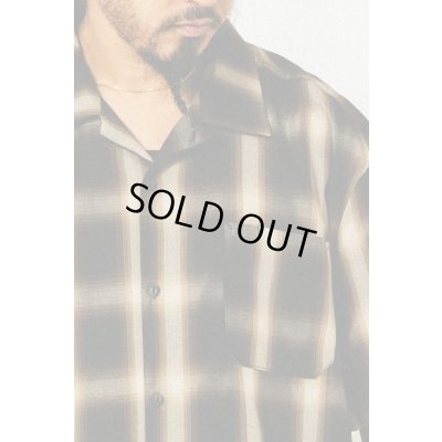 画像5: (BIG MIKE/ビッグマイク) Rayon Mix Ombre Check Shirts / BLK×BRN （メンズ）M/Lサイズ