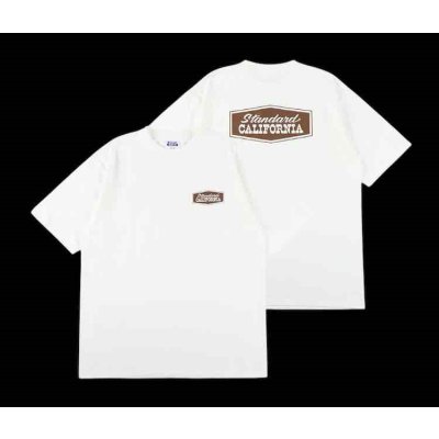 画像1:  (STANDARD CALIFORNIA/スタンダードカリフォルニア) SD Heavyweight Stadium Logo T■White■（メンズ）S/M/L/XLサイズ