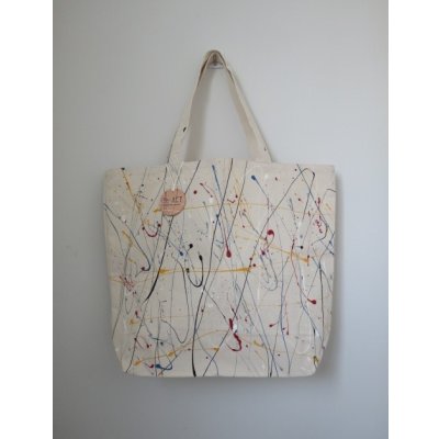 画像1: RE.ACT リアクト　Re-ACT / Re-ACT Splatter Paint Tote Fashion Bag  ( Large) - Multi