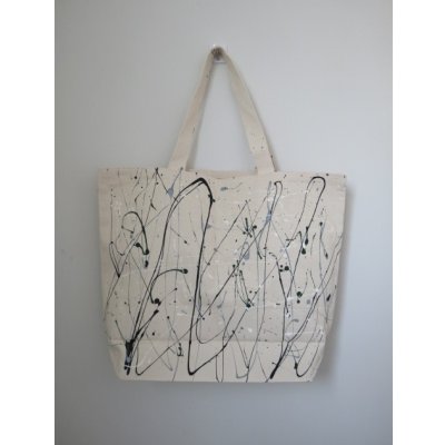 画像2: RE.ACT リアクト　Re-ACT / Re-ACT Splatter Paint Tote Fashion Bag  ( Large) - Dark