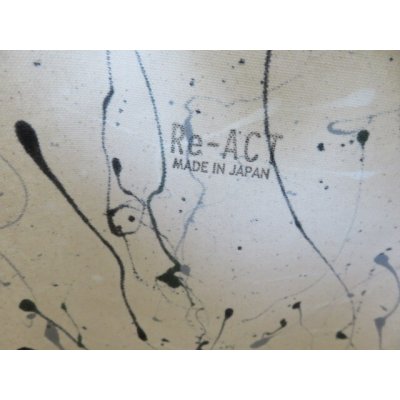 画像5: RE.ACT リアクト Re-ACT / Re-ACT Splatter Paint Tote Fashion Bag -Dark