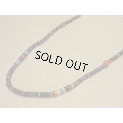 画像1: インディアンジュエリー■SANTO DOMINGO族(サントドミンゴ族)■ヒシネックレス(SANTO-N-002)■ハンドメイド■ニューメキシコ現地買付