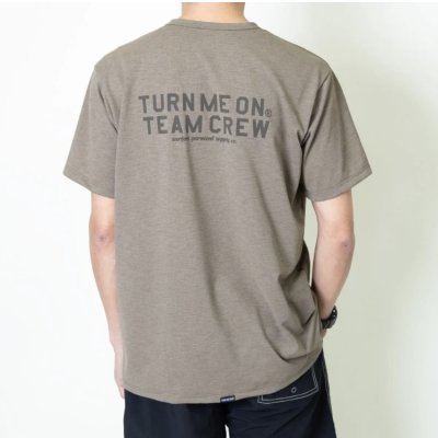 画像1: TURN ME ON（ターンミーオン) TEAM CREW水陸両用 S/S TEE(BLACK)  (KAHKI) (MENS)M/L/XLサイズ